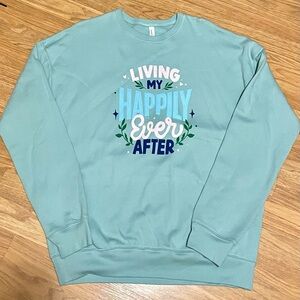 NEW, Never Worn Disney Inspired Pixie Lee & Co L Happily Ever After Sweatshirt